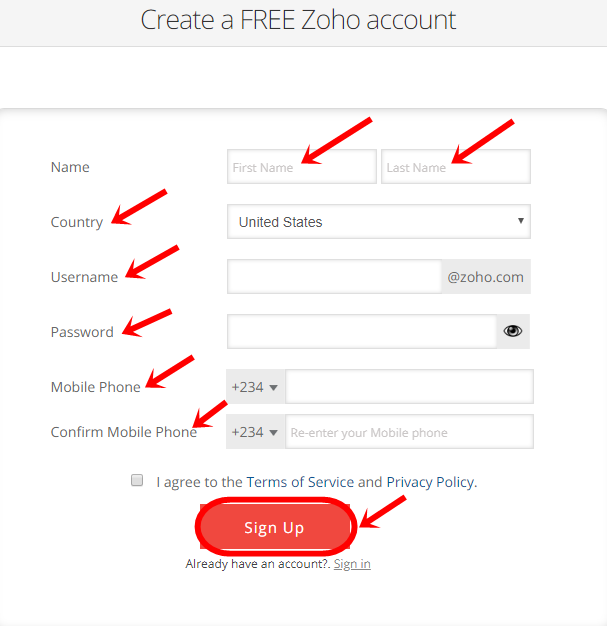 Create Zoho Mail Account Now | Zoho Mail Sign Up