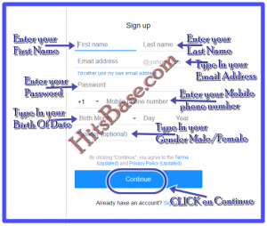 Yahoo Account Sign Up | Create A New Yahoo Account | Yahoo login