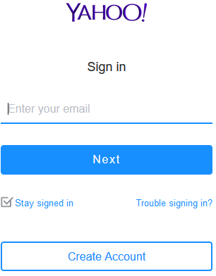 Yahoomail Sign in