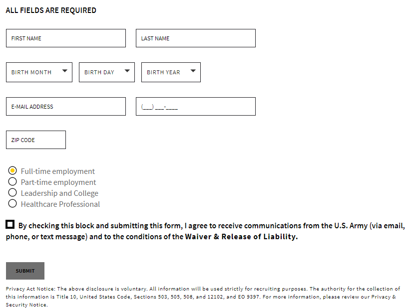 US Navy Application 2019 Non-US Citizen