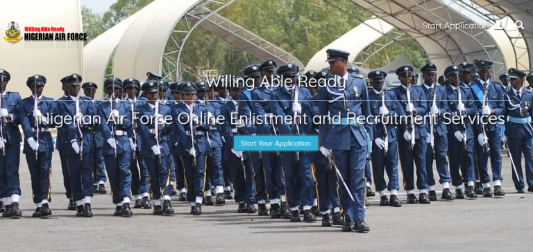 Nigerian Air Force Recruitment 2020 | Requirements Application Form