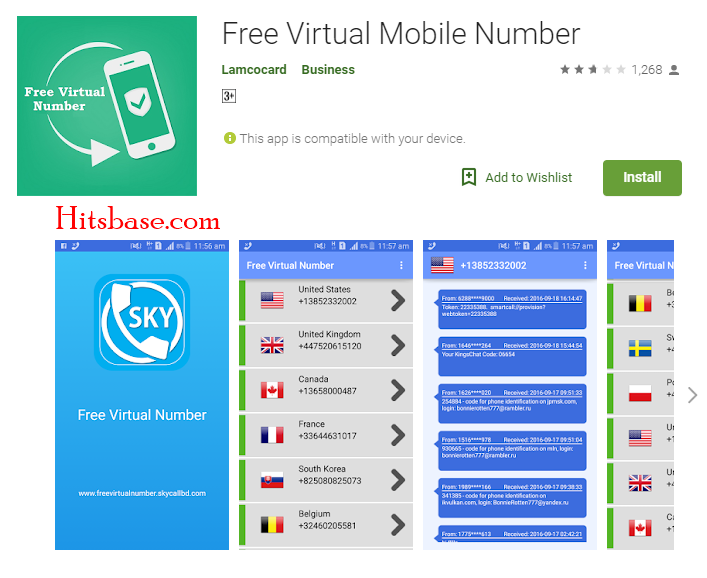 Free Virtual Phone Number App